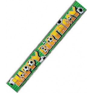 Happy Birthday Football Banner